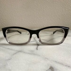 Sugimoto Kei KS-32 Black and Clear Celluloid Eyeglass Frames Size 55-17-143